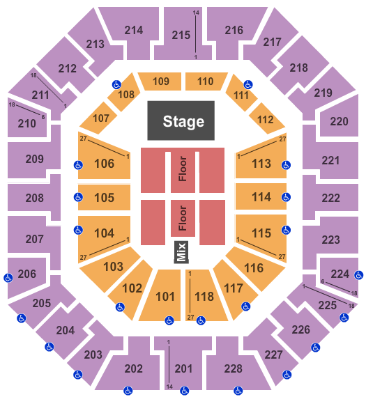 Colonial Life Arena Stevie Nicks Seating Chart